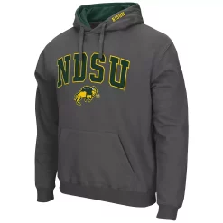 Men's Colosseum Charcoal NDSU Bison Arch and Logo Pullover Hoodie -Colosseum shop 5386128 ALT2