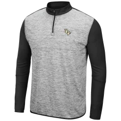 Men's Colosseum Heathered Gray/Black UCF Knights Prospect Quarter-Zip Jacket -Colosseum shop 5386264 ALT2