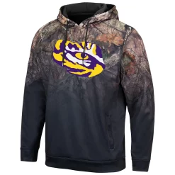 Men's Colosseum Black LSU Tigers Mossy Oak Pullover Hoodie -Colosseum shop 5387713 ALT2