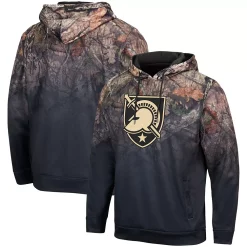 Men's Colosseum Black Army Black Knights Mossy Oak Pullover Hoodie