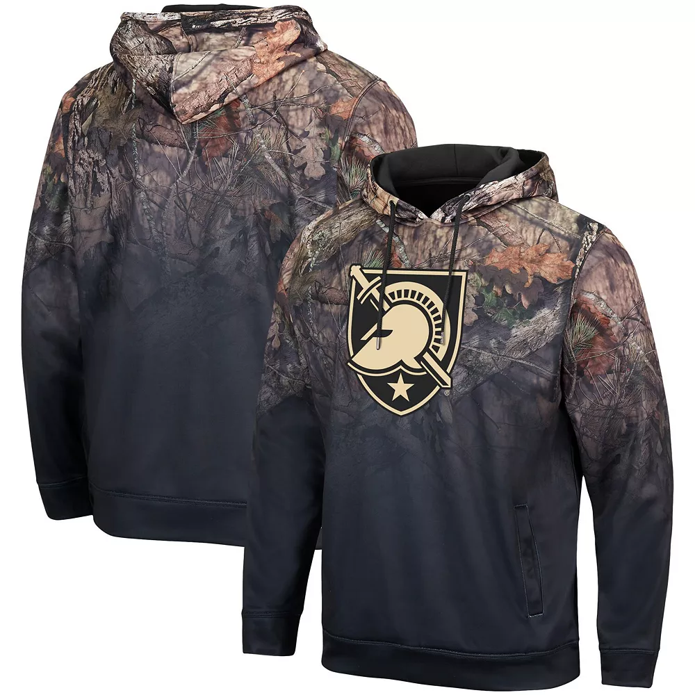 Men's Colosseum Black Army Black Knights Mossy Oak Pullover Hoodie 2 Men's Colosseum Black Army Black Knights Mossy Oak Pullover Hoodie - Image 2