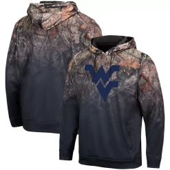 Men's Colosseum Black West Virginia Mountaineers Mossy Oak Pullover Hoodie