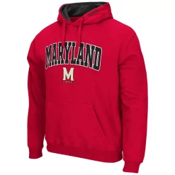 Men's Colosseum Red Maryland Terrapins Arch & Logo 3.0 Pullover Hoodie -Colosseum shop 5388201 ALT2