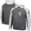Men's Colosseum Gray/Arctic Camo USC Trojans OHT Military Appreciation Tonal Raglan Pullover Hoodie