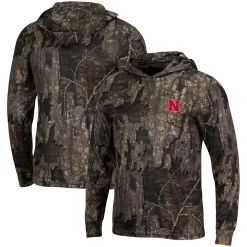 Men's Colosseum Realtree Camo Nebraska Huskers Long Sleeve Hoodie T-Shirt