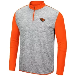 Men's Colosseum Heathered Gray/Orange Oregon State Beavers Prospect Quarter-Zip Jacket 5 Men's Colosseum Heathered Gray/Orange Oregon State Beavers Prospect Quarter-Zip Jacket -Colosseum shop 5399825 ALT2