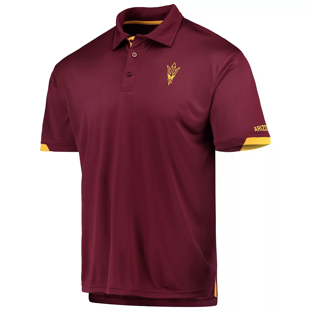Men's Colosseum Maroon Arizona State Sun Devils Santry Polo 3 Men's Colosseum Maroon Arizona State Sun Devils Santry Polo - Image 3