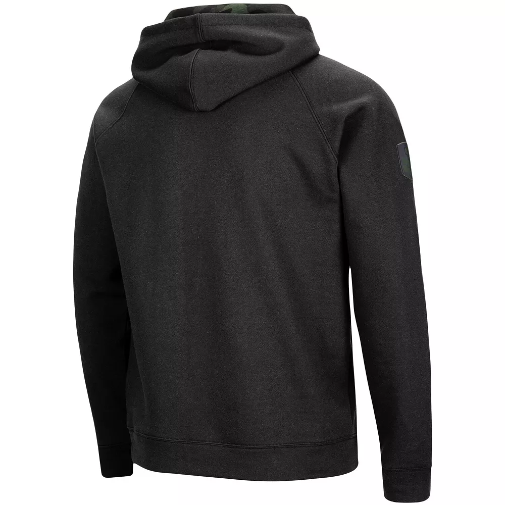 Men's Colosseum Black Minnesota Golden Gophers OHT Big & Tall Raglan Pullover Hoodie 4 Men's Colosseum Black Minnesota Golden Gophers OHT Big & Tall Raglan Pullover Hoodie - Image 4