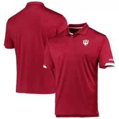 Men's Colosseum Crimson Indiana Hoosiers Santry Polo