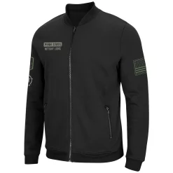 Men's Colosseum Black Penn State Nittany Lions OHT Military Appreciation High-Speed Bomber Full-Zip Jacket -Colosseum shop 5401880 ALT2