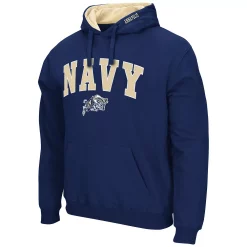 Men's Colosseum Navy Navy Midshipmen Arch & Logo 3.0 Pullover Hoodie 5 Men's Colosseum Navy Navy Midshipmen Arch & Logo 3.0 Pullover Hoodie -Colosseum shop 5401985 ALT2