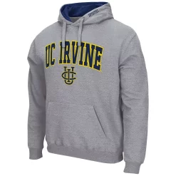 Men's Colosseum Heathered Gray UC Irvine Anteaters Arch and Logo Pullover Hoodie -Colosseum shop 5402164 ALT2