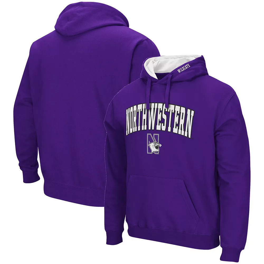 Men's Colosseum Purple Northwestern Wildcats Arch & Logo 3.0 Pullover Hoodie 1 Men's Colosseum Purple Northwestern Wildcats Arch & Logo 3.0 Pullover Hoodie