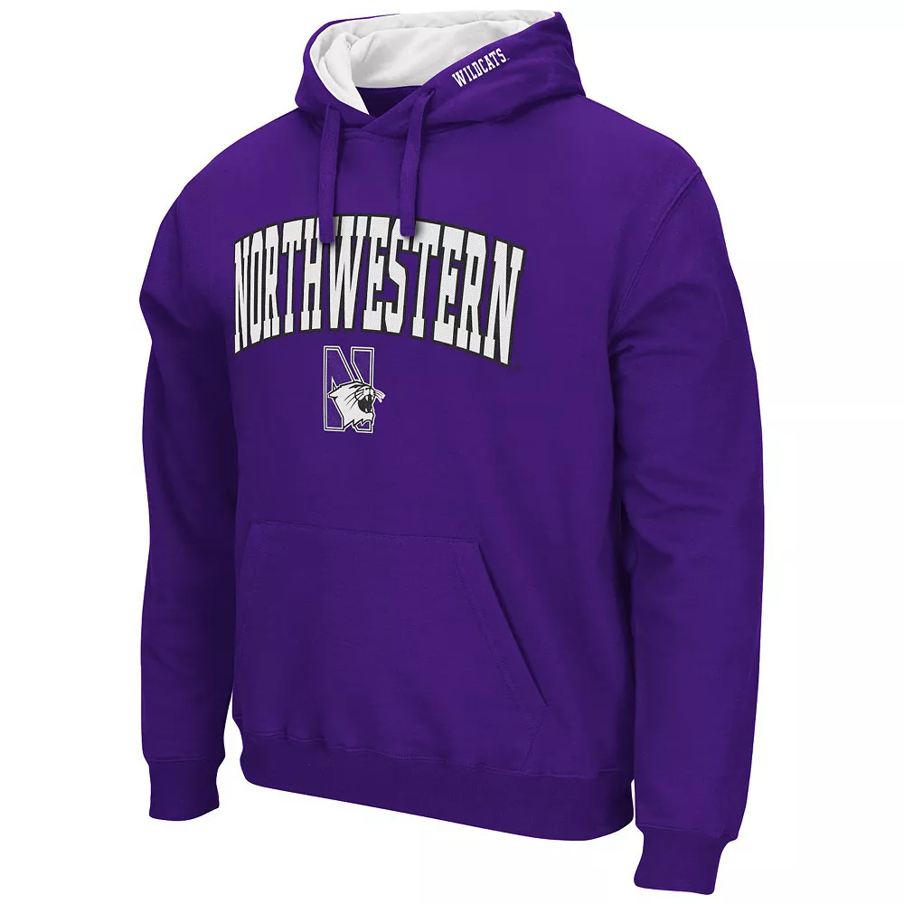 Men's Colosseum Purple Northwestern Wildcats Arch & Logo 3.0 Pullover Hoodie 3 Men's Colosseum Purple Northwestern Wildcats Arch & Logo 3.0 Pullover Hoodie - Image 3