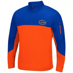 Men's Colosseum Royal/Orange Florida Gators Triple Dog Dare Quarter-Zip Jacket -Colosseum shop 5414371 ALT2