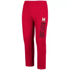 Men's Colosseum Red Maryland Terrapins Fleece Pants -Colosseum shop 5414799 ALT2