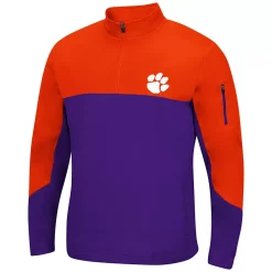 Men's Colosseum Orange/Purple Clemson Tigers Triple Dog Dare Quarter-Zip Jacket 5 Men's Colosseum Orange/Purple Clemson Tigers Triple Dog Dare Quarter-Zip Jacket -Colosseum shop 5414884 ALT2