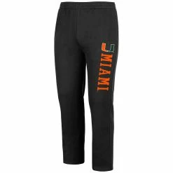 Men's Colosseum Orange Miami Hurricanes Fleece Pants -Colosseum shop 5414947 ALT2