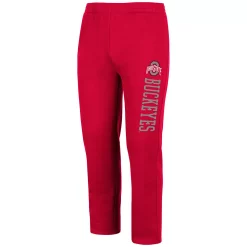 Men's Colosseum Scarlet Ohio State Buckeyes Fleece Pants -Colosseum shop 5414969 ALT2