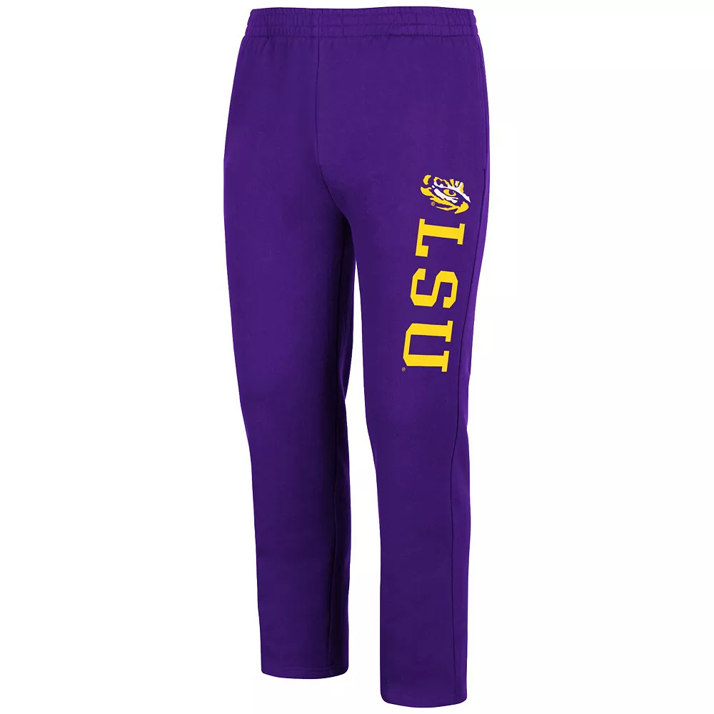 Men's Colosseum Purple LSU Tigers Fleece Pants 3 Men's Colosseum Purple LSU Tigers Fleece Pants - Image 3