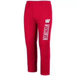 Men's Colosseum Red Wisconsin Badgers Fleece Pants -Colosseum shop 5415471 ALT2