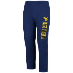 Men's Colosseum Navy West Virginia Mountaineers Fleece Pants -Colosseum shop 5415717 ALT2