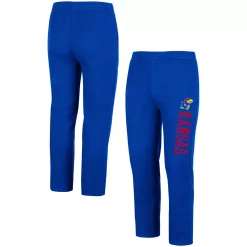 Men's Colosseum Royal Kansas Jayhawks Fleece Pants