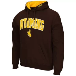 Men's Colosseum Brown Wyoming Cowboys Arch and Logo Pullover Hoodie 5 Men's Colosseum Brown Wyoming Cowboys Arch and Logo Pullover Hoodie -Colosseum shop 5416136 ALT2