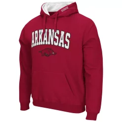 Men's Colosseum Cardinal Arkansas Razorbacks Arch & Logo 3.0 Pullover Hoodie -Colosseum shop 5416486 ALT2