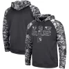 Men's Colosseum Charcoal USC Trojans Big & Tall OHT Military Appreciation Digi Camo Raglan Pullover Hoodie