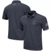Men's Colosseum Charcoal Navy Midshipmen Big & Tall OHT Military Appreciation Digital Camo Polo