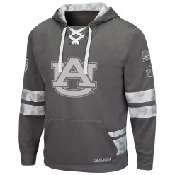 Men's Colosseum Gray Auburn Tigers OHT Military Appreciation Lace-Up Pullover Hoodie 6 Men's Colosseum Gray Auburn Tigers OHT Military Appreciation Lace-Up Pullover Hoodie -Colosseum shop 5417553 ALT2