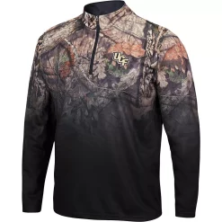 Men's Colosseum Black UCF Knights Mossy Oak Fleet II Quarter-Zip Jacket -Colosseum shop 5417755 ALT2