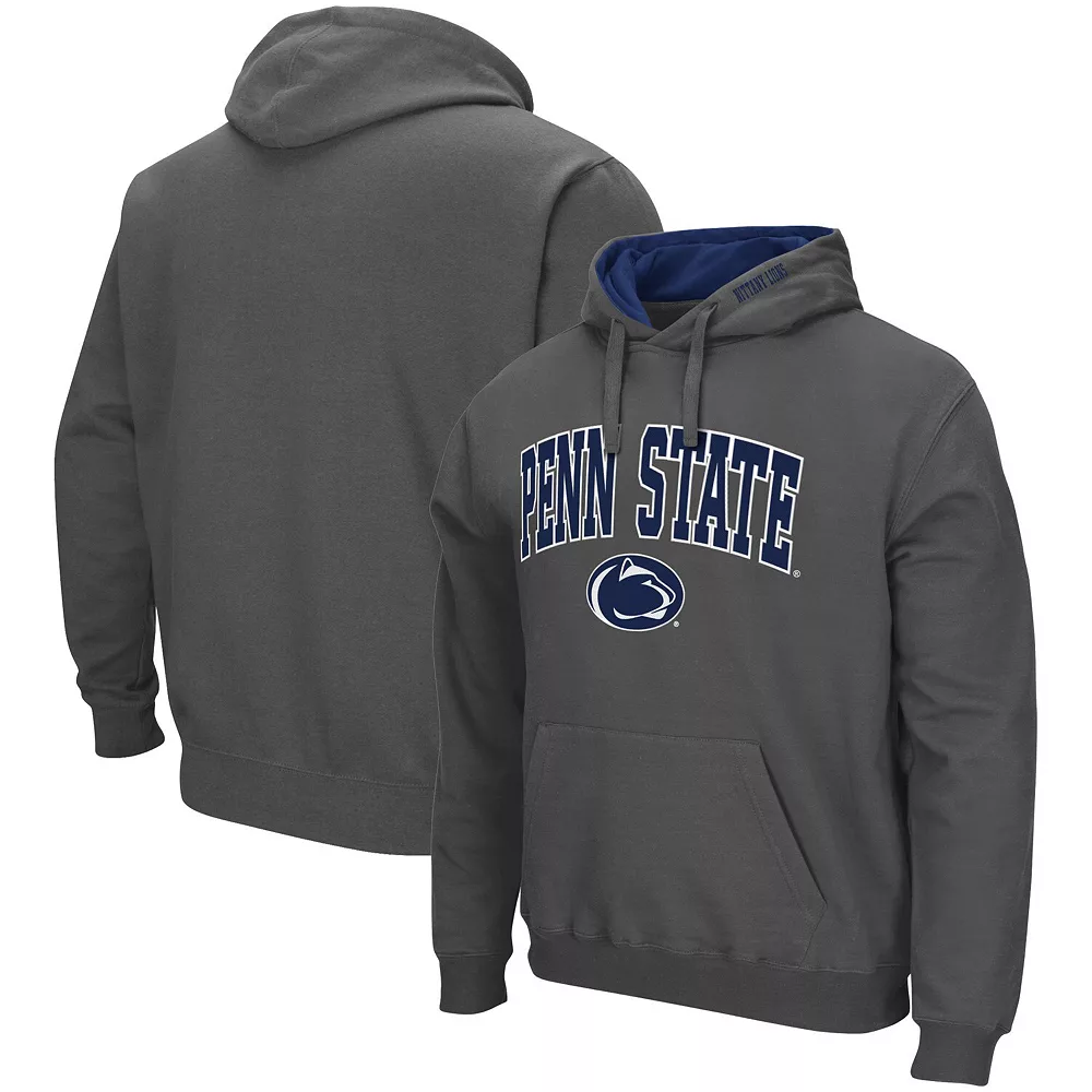 Men's Colosseum Charcoal Penn State Nittany Lions Arch & Logo 3.0 Pullover Hoodie 2 Men's Colosseum Charcoal Penn State Nittany Lions Arch & Logo 3.0 Pullover Hoodie - Image 2