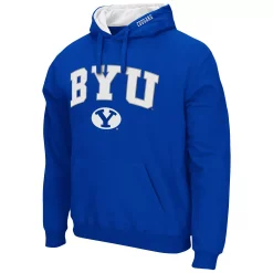 Men's Colosseum Royal BYU Cougars Arch & Logo 3.0 Pullover Hoodie -Colosseum shop 5419331 ALT2