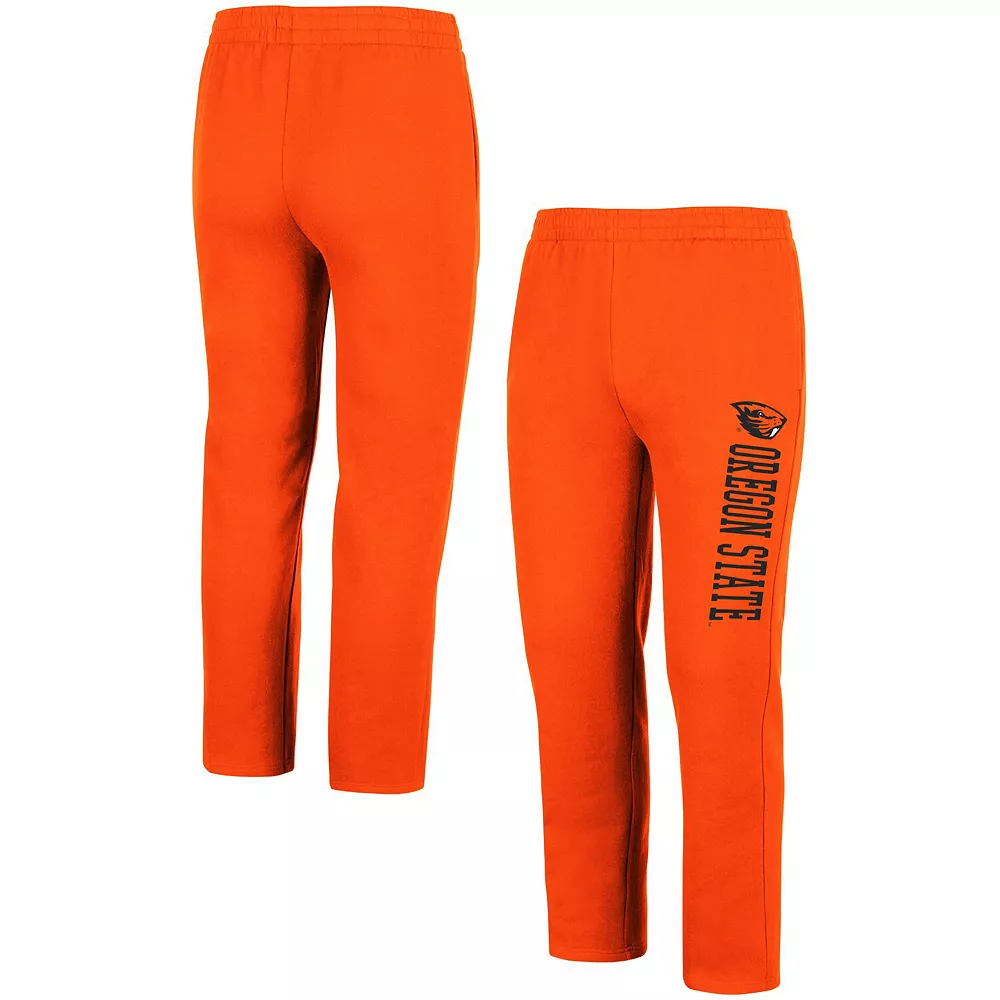 Men's Colosseum Orange Oregon State Beavers Fleece Pants 1 Men's Colosseum Orange Oregon State Beavers Fleece Pants