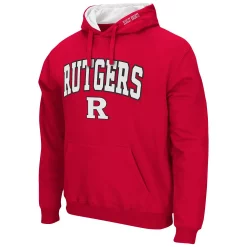 Men's Colosseum Scarlet Rutgers Scarlet Knights Arch & Logo 3.0 Pullover Hoodie -Colosseum shop 5423985 ALT2