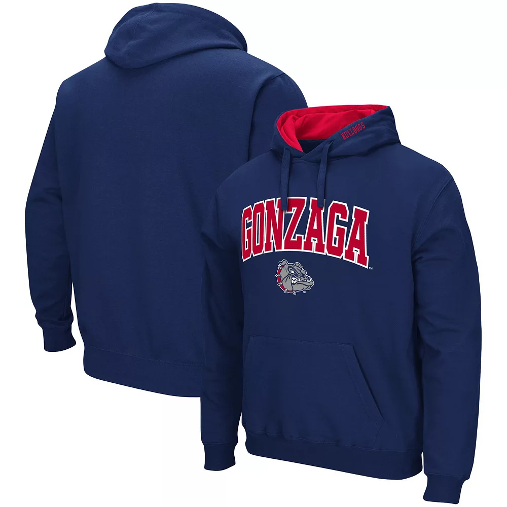 Men's Colosseum Navy Gonzaga Bulldogs Arch and Logo Pullover Hoodie 1 Men's Colosseum Navy Gonzaga Bulldogs Arch and Logo Pullover Hoodie