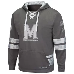 Men's Colosseum Gray Maryland Terrapins OHT Military Appreciation Lace-Up Pullover Hoodie -Colosseum shop 5425560 ALT2