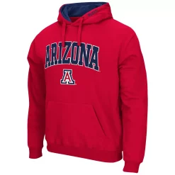 Men's Colosseum Red Arizona Wildcats Arch & Logo 3.0 Pullover Hoodie -Colosseum shop 5425864 ALT2