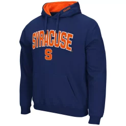 Men's Colosseum Navy Syracuse Orange Arch & Logo 3.0 Pullover Hoodie -Colosseum shop 5426256 ALT2