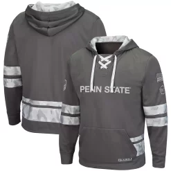 Men's Colosseum Gray Penn State Nittany Lions OHT Military Appreciation Lace-Up Pullover Hoodie