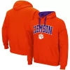 Men's Colosseum Orange Clemson Tigers Big & Tall Arch & Logo 2.0 Pullover Hoodie