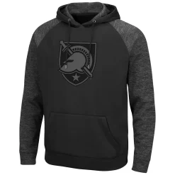 Men's Colosseum Black Army Black Knights Blackout 3.0 Tonal Raglan Pullover Hoodie -Colosseum shop 5606715 ALT2