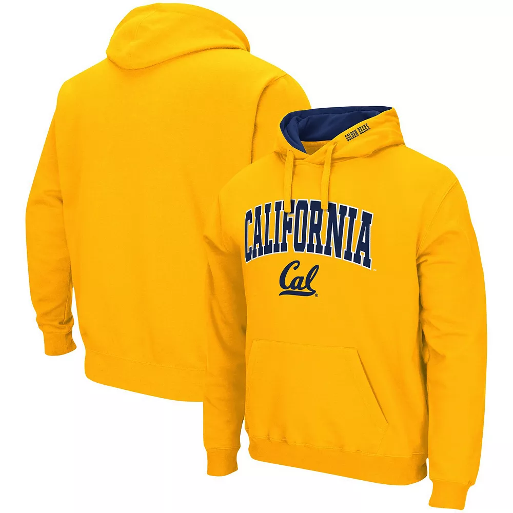 Men's Colosseum Gold Cal Bears Arch & Logo 3.0 Pullover Hoodie 1 Men's Colosseum Gold Cal Bears Arch & Logo 3.0 Pullover Hoodie