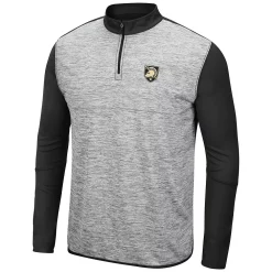 Men's Colosseum Heathered Gray/Black Army Black Knights Prospect Quarter-Zip Jacket -Colosseum shop 5630674 ALT2