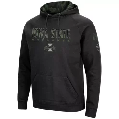 Men's Colosseum Black Iowa State Cyclones OHT Military Appreciation Raglan Pullover Hoodie -Colosseum shop 5630838 ALT2