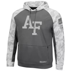 Men's Colosseum Gray/Arctic Camo Air Force Falcons OHT Military Appreciation Tonal Raglan Pullover Hoodie -Colosseum shop 5632111 ALT2