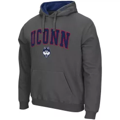 Men's Colosseum Charcoal UConn Huskies Arch & Logo 3.0 Pullover Hoodie -Colosseum shop 5632183 ALT2