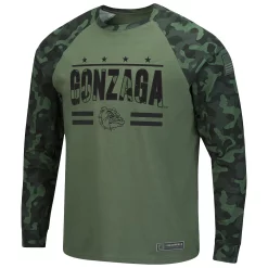 Men's Colosseum Olive/Camo Gonzaga Bulldogs OHT Military Appreciation Raglan Long Sleeve T-Shirt 6 Men's Colosseum Olive/Camo Gonzaga Bulldogs OHT Military Appreciation Raglan Long Sleeve T-Shirt -Colosseum shop 5632375 ALT2